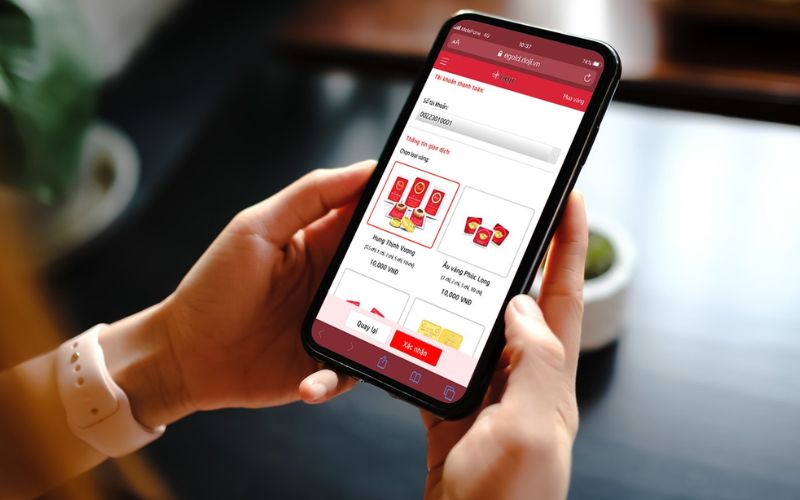 App đầu tư vàng DOJI eGold