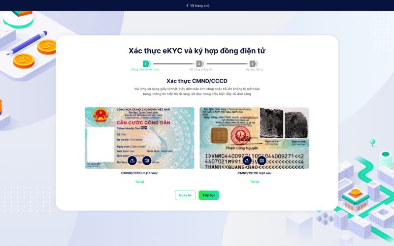 Xác thực danh tính eKYC khi mở tài khoản chứng khoán