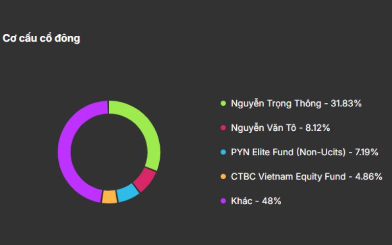 Cơ cấu cổ đông HDG