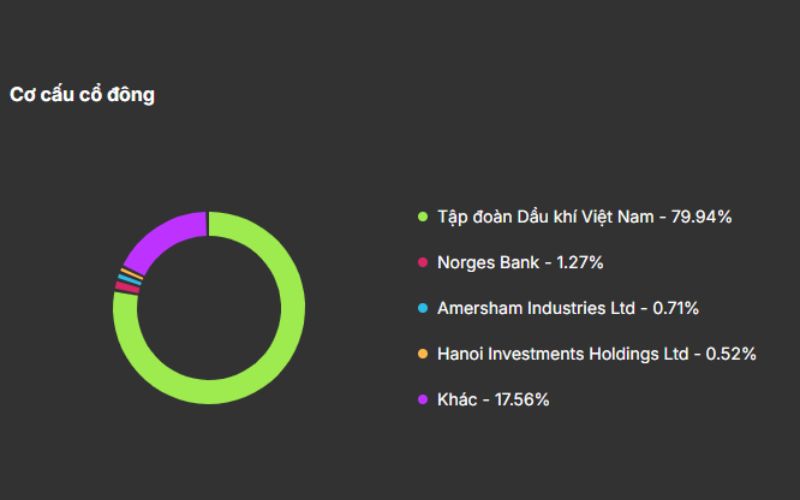 Cơ cấu cổ đông POW