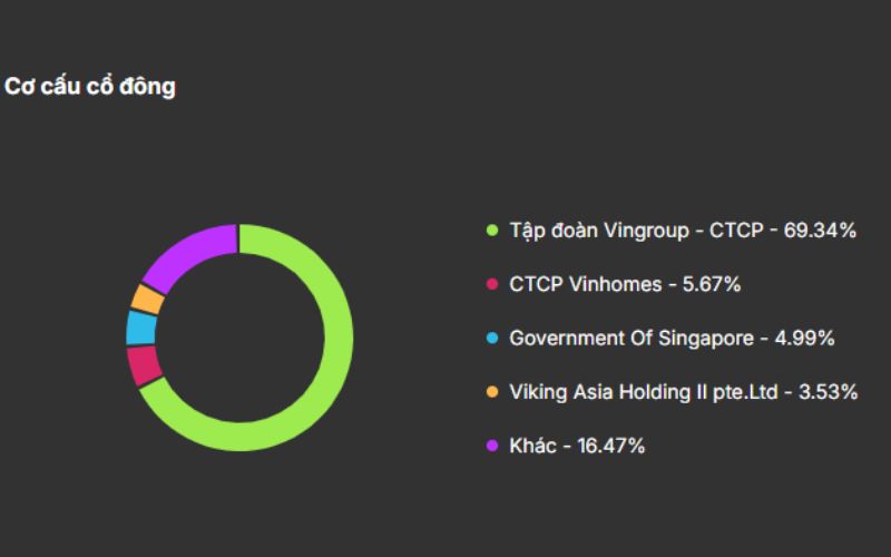 Cơ cấu cổ đông VHM