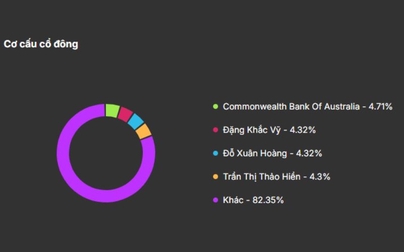 Cơ cấu cổ đông VIB