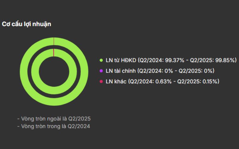 Cơ cấu lợi nhuận cổ phiếu REE