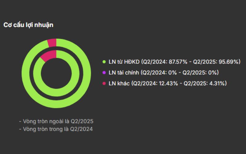 Cơ cấu lợi nhuận VJC