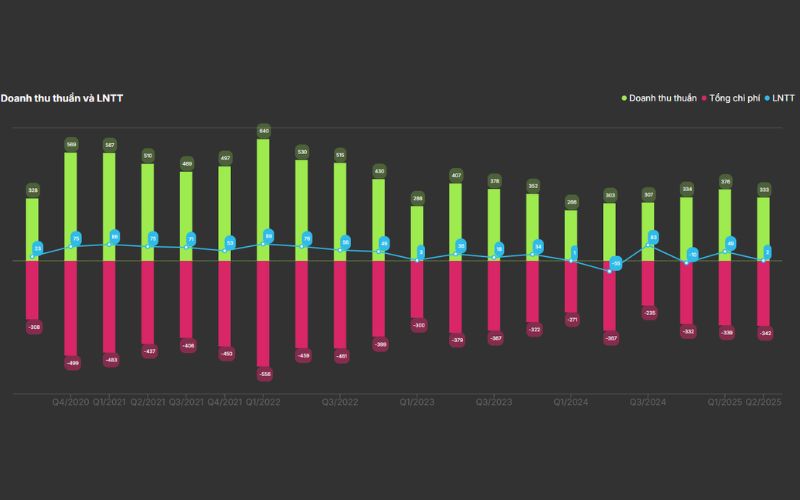 Doanh thu thuần và lợi nhuận trước thuế STK