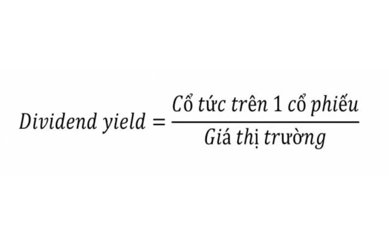 Công thức tính tỷ suất cổ tức