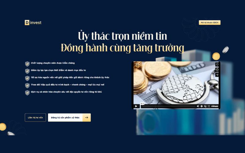 DSC Invest: Giải pháp ủy thác đầu tư chuyên nghiệp và minh bạch