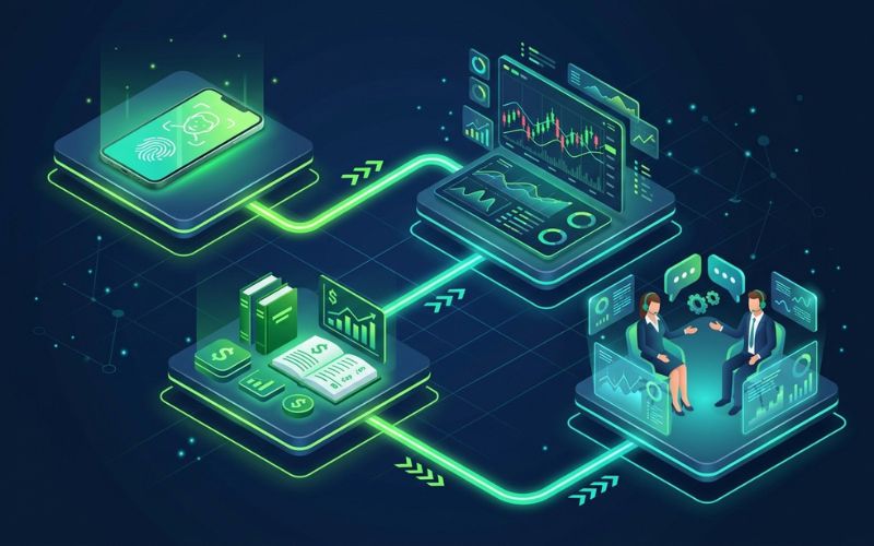Quy trình 4 bước bóc tách vốn lưu động trên App DSC Trading